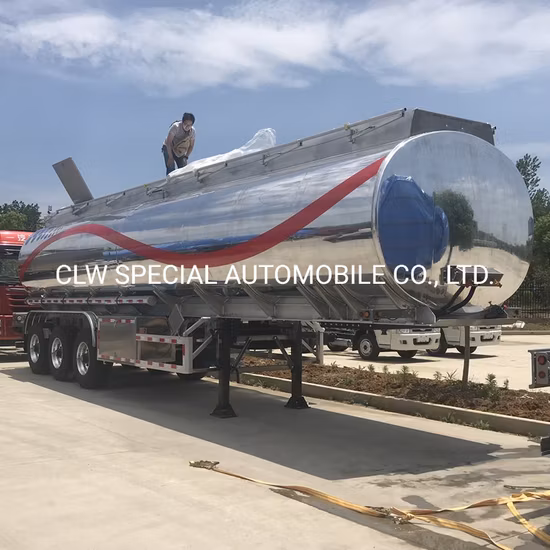 3 Axles 36000L/42000L/43000L Carbon Steel/Stainless Steel/Aluminum Alloy Tank/Tanker Truck Semi Trailer for Oil/Fuel/Diesel/Gasoline/Crude/Water/Milk Transport