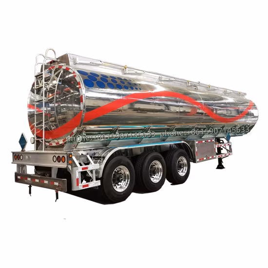 3 Axles 36000L/42000L/43000L Carbon Steel/Stainless Steel/Aluminum Alloy Tank/Tanker Truck Semi Trailer for Oil/Fuel/Diesel/Gasoline/Crude/Water/Milk Transport