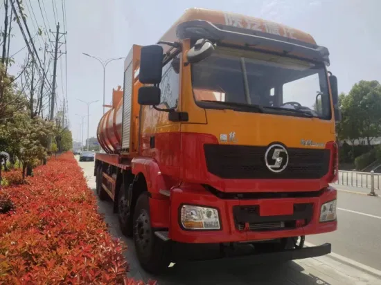 Shacman L3000 Caminhão de jato de sucção de lodo fecal para limpeza de esgoto a vácuo