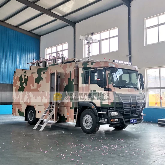 Novo veículo de comando de comunicação por satélite Sinotruk HOWO 4X2 FAW Beiben Dongfeng Shacman Foton Segundo caminhão Caminhão especial para serviço pesado
